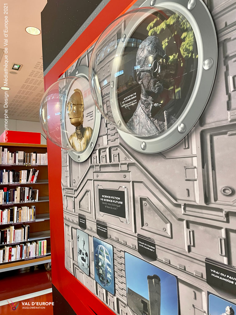 Al Alimon : d&eacute;tail de l'interpr&eacute;tation tactile par Polymorphe Design.